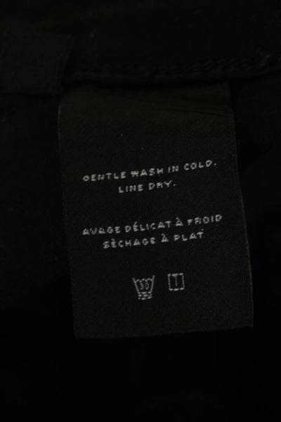 J Brand Women Ankle Jogger Pants Black Button Closure Size S