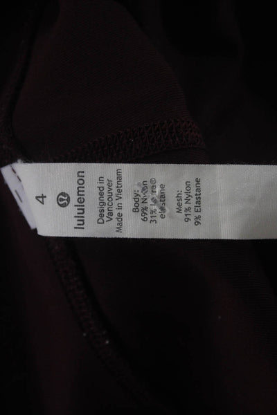 Lululemon Women Brown Cropped Capri Leggings Size 4