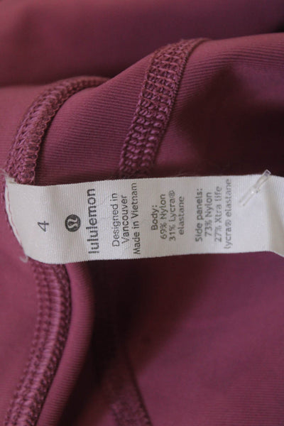 Lululemon Womens Pink Cropped Capri Leggings Size 4