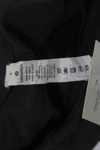 Lululemon Womens Cropped Capri Leggings Black Size 4