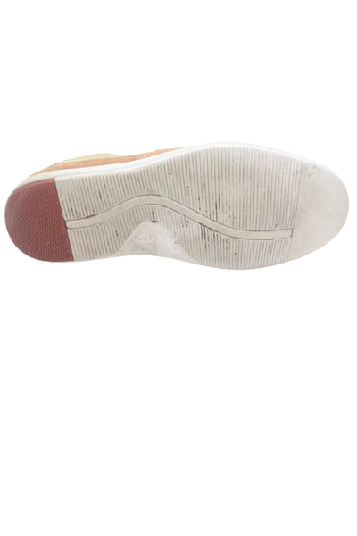 Clarks Mens Suede Round Toe Slip-On Casual Shoes Beige Size 8