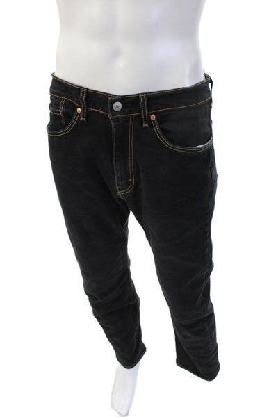 Levi Strauss & Co Mens Straight Black Jeans Size 34