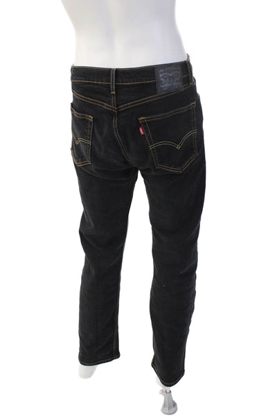 Levi Strauss & Co Mens Straight Black Jeans Size 34