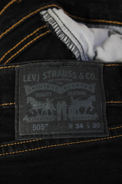 Levi Strauss & Co Mens Straight Black Jeans Size 34