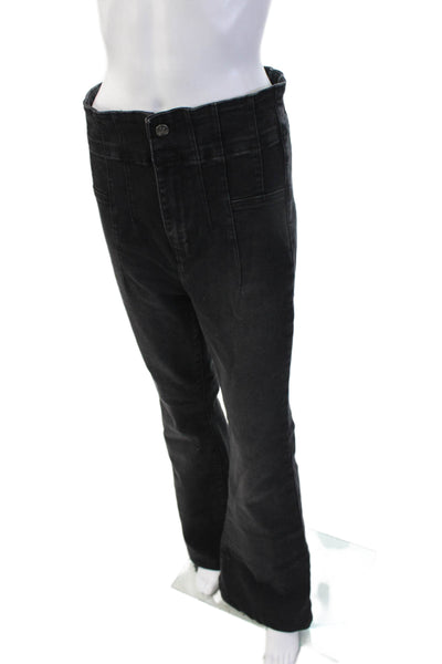 We The Free Womens 90s Black Button Front Pants Size 29