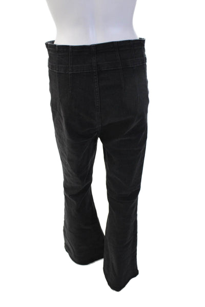 We The Free Womens 90s Black Button Front Pants Size 29