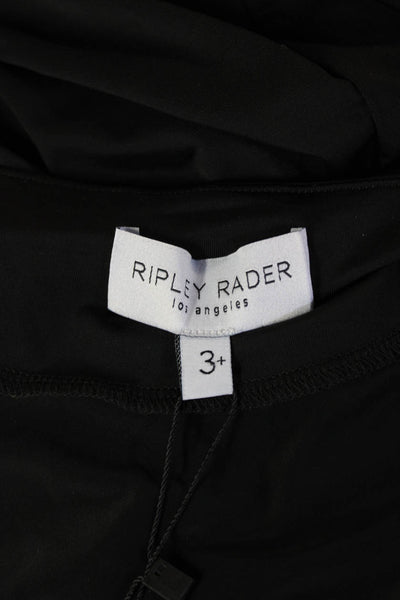 Ripley Rader Womens Plus V-Neck Black Rayon Blend Jumpsuit Short Sleeve Size 3