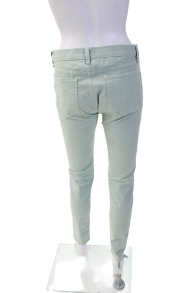 Rag & Bone Jean Women Ankle Chino Pants Green Cotton Blend Size 29