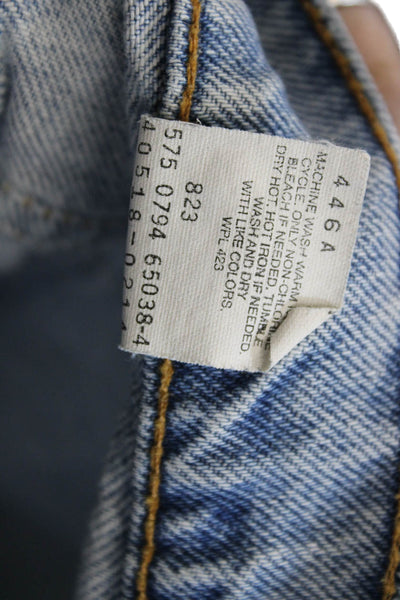 Levis Mens Straight Jeans Blue 100% Cotton Big Tall Size 38