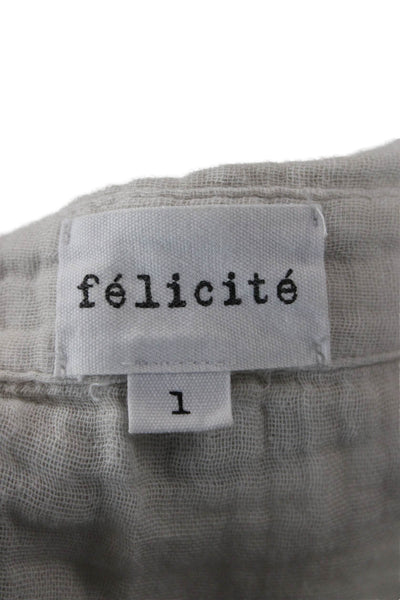 Closed Womens Fair Isle Beige Cotton Button Long Sleeve Cardigan Size M
