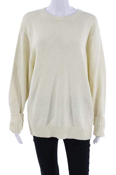 Brandy Melville Unisex Pullover Beige Crewneck Long Sleeve Size One Size