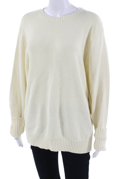 Brandy Melville Unisex Pullover Beige Crewneck Long Sleeve Size One Size