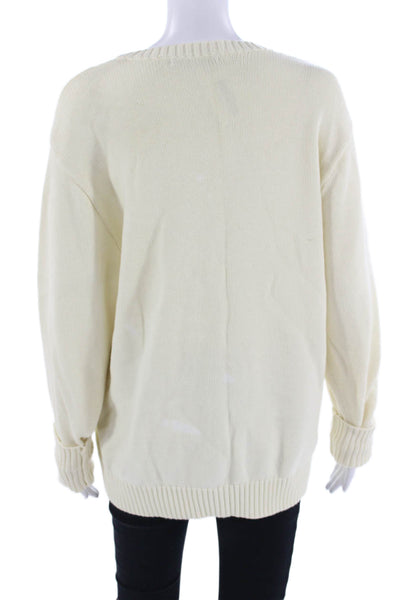 Brandy Melville Unisex Pullover Beige Crewneck Long Sleeve Size One Size