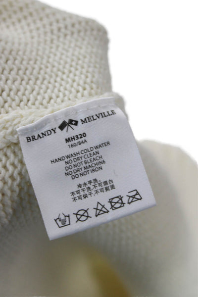 Brandy Melville Unisex Pullover Beige Crewneck Long Sleeve Size One Size