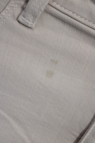 L Agence Womens Ankle Jegging High Rise Beige Size 26