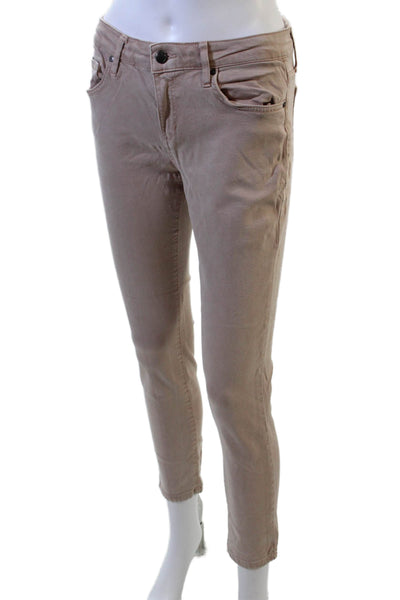 Joes Jeans Womens Cropped Ankle Jeans Beige Size 27