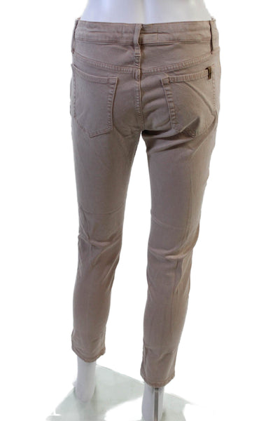 Joes Jeans Womens Cropped Ankle Jeans Beige Size 27