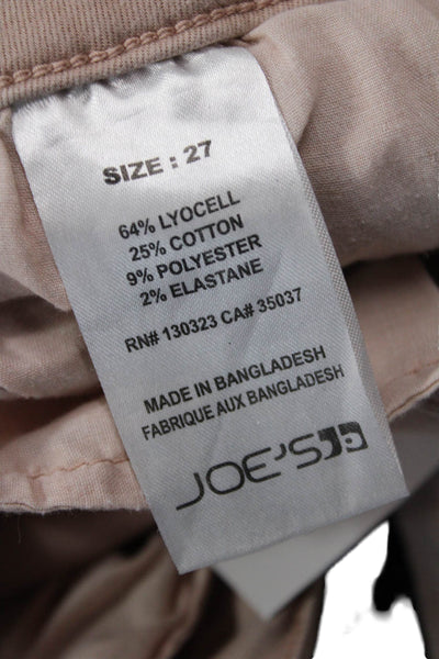 Joes Jeans Womens Cropped Ankle Jeans Beige Size 27