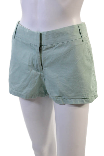J Crew Unisex Green Chino Shorts 100% Cotton Size 4