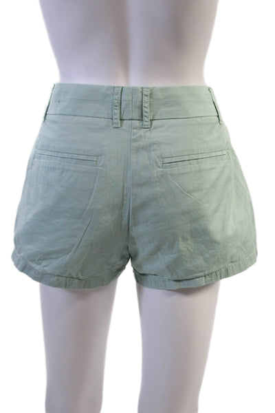 J Crew Unisex Green Chino Shorts 100% Cotton Size 4