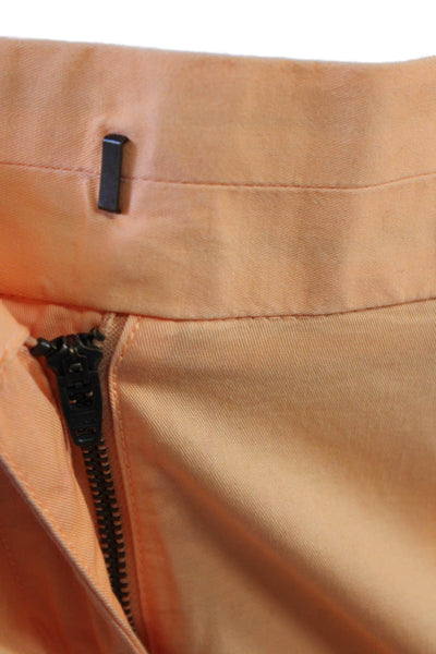 J Crew Unisex Chino Shorts Orange 100% Cotton Size 4