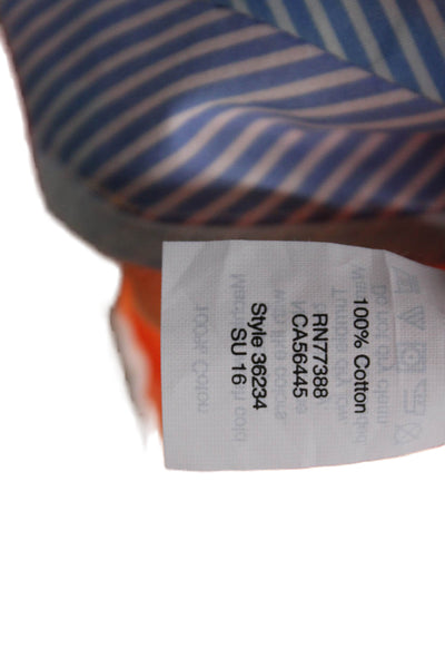 J Crew Unisex Chino Shorts Orange 100% Cotton Size 4