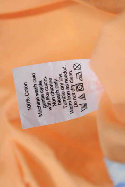 J Crew Unisex Chino Shorts Orange 100% Cotton Size 4