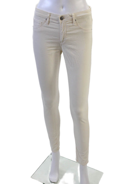 AG Adriano Goldschmied Womens Ankle Skinny Jegging White Size 26