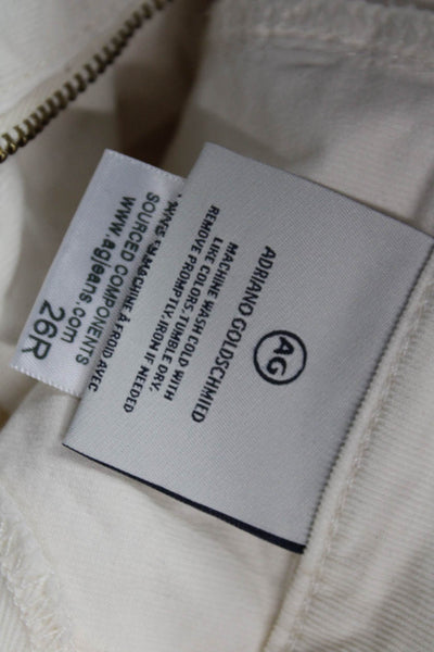 AG Adriano Goldschmied Womens Ankle Skinny Jegging White Size 26