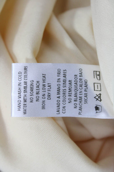 Mable Women Maxi Beige Wool Blend Skirt Size S