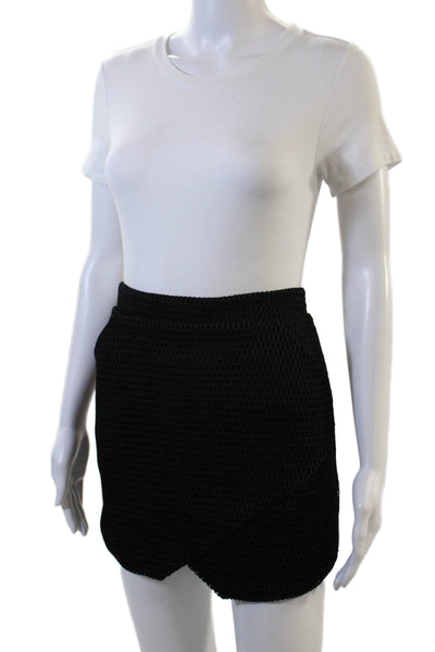 SB By Sheri Bodell Womens Mini Skort Black Geometric Nylon Size M
