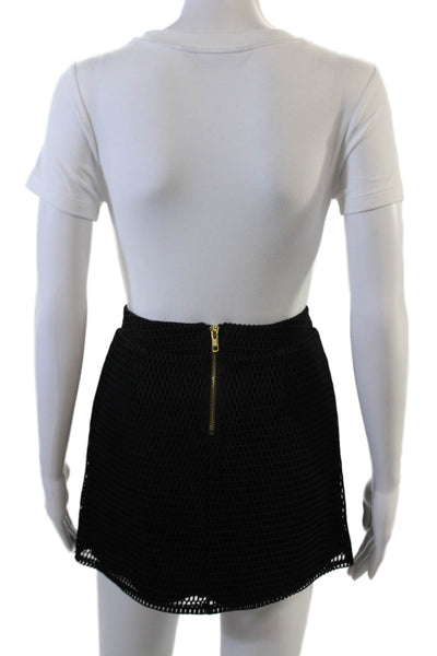 SB By Sheri Bodell Womens Mini Skort Black Geometric Nylon Size M