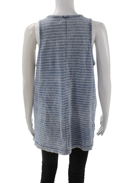 Rag & Bone Jean Womens Striped Jersey Tank 100% Cotton Sleeveless Size L