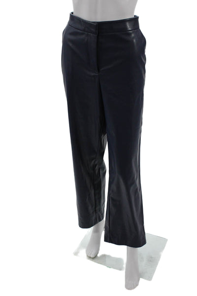 Alexia Admor Womens Cropped Dress Pants Dark Blue 100% Polyurethane Size 10