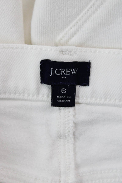 J Crew Womens White Straight Pencil Skirt Size 6