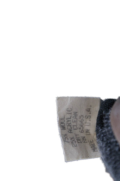 Staples Unisex Dark Gray Button Cardigan Wool Blend Grunge Size M