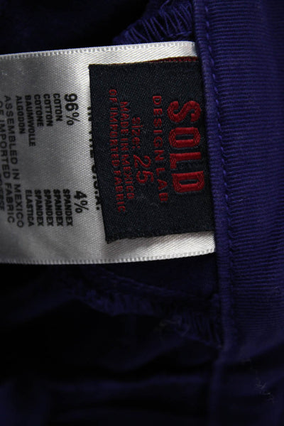 Sold Design Lab Women Purple High Rise Skinny Jeans Juniors Size 25