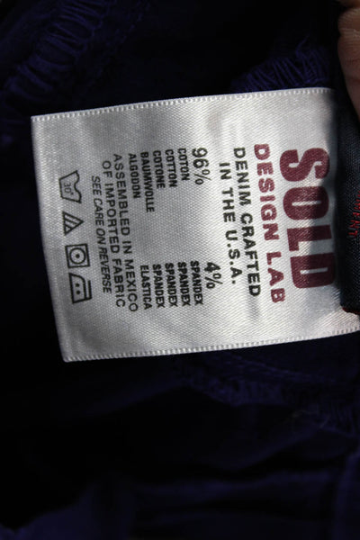 Sold Design Lab Women Purple High Rise Skinny Jeans Juniors Size 25
