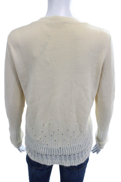 3.1 Phillip Lim Women Pullover Wool Sweater Beige Size S