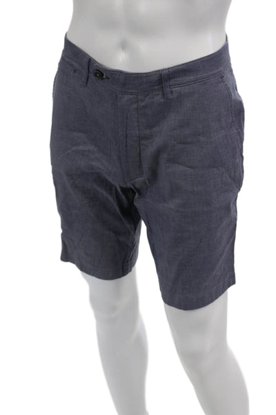 Ted Baker London Men Chino Shorts Dark Gray 97% Cotton 3% Elastane Size 34