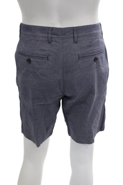 Ted Baker London Men Chino Shorts Dark Gray 97% Cotton 3% Elastane Size 34