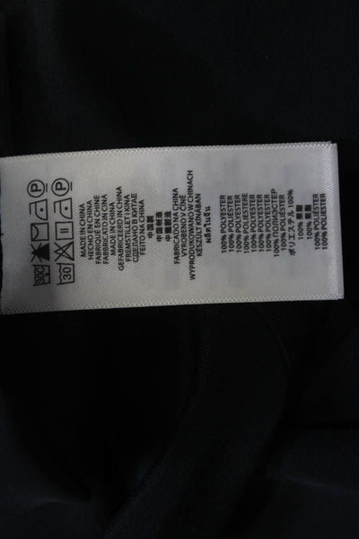 Michael Michael Kors Womens Black Long Sleeve Solid Polyester Blouse Size XS