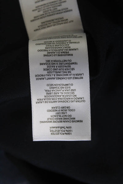 Michael Michael Kors Womens Black Long Sleeve Solid Polyester Blouse Size XS