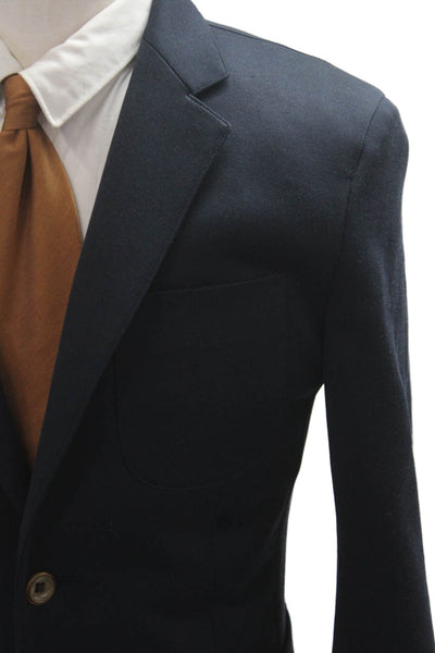 Scott James Mens Dark Blue Wool Classic Blazer Button Closure Size 38