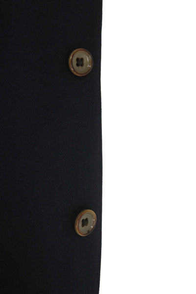 Scott James Mens Dark Blue Wool Classic Blazer Button Closure Size 38