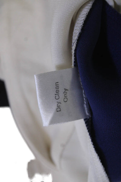 Parker Unisex Ankle Dress Pants Beige Silk Striped Hook Eye Size S