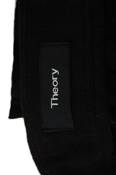 Theory Mens Dress Pants Black Cotton Stretch Button Size 32