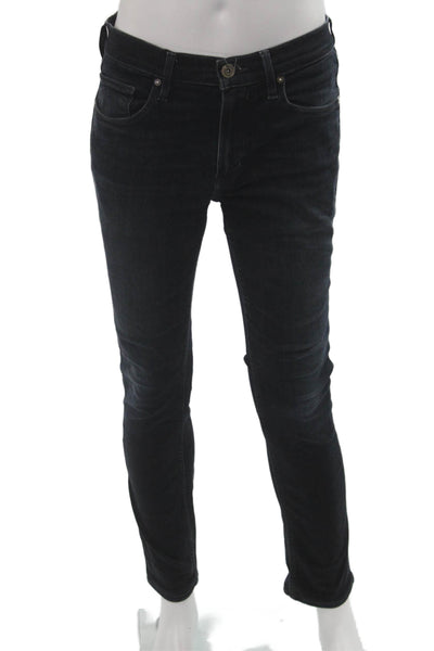 Paige Black Label Mens Skinny Dark Blue Jeans Button Fly Size 31