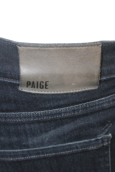 Paige Black Label Mens Skinny Dark Blue Jeans Button Fly Size 31