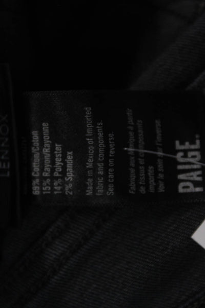 Paige Black Label Mens Skinny Dark Blue Jeans Button Fly Size 31